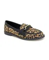 Kenneth Cole Reaction Rl24cdl04 Womens Animal Print Manmade Loafers In Leopard