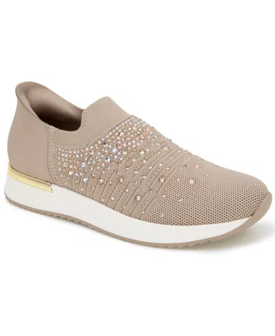 Kenneth Cole Reaction Women's Cameron Ez On Jewel Sneakers In Irish Cream