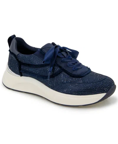 Kenneth Cole Reaction Women's Claire Sneakers In Navy Neoprene