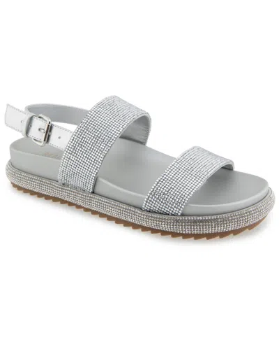 Kenneth Cole Reaction Women's Darleen Slingback Sandals In Silver