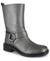 Kenneth Cole Reaction Women's Diona Moto Boots In Silver