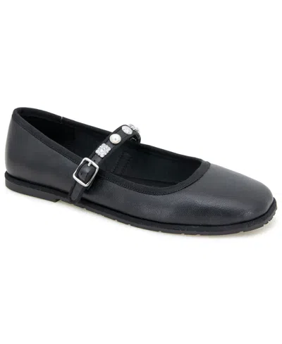 Kenneth Cole Reaction Women's Elda Maryjane Flats In Black