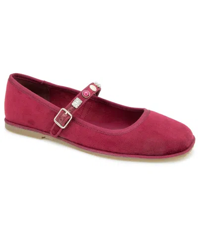 Kenneth Cole Reaction Women's Elda Maryjane Flats In Red
