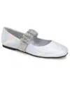 Kenneth Cole Reaction Women's Elina Jewel Ballet Flats In Silver