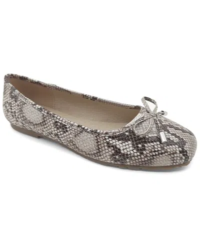 Kenneth Cole Reaction Women's Elstree Ballet Flats In Natural Snake