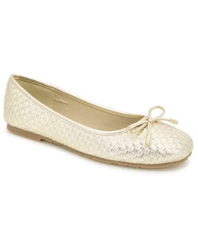 Kenneth Cole Reaction Women's Elstree Woven Ballet Flats In Neutral