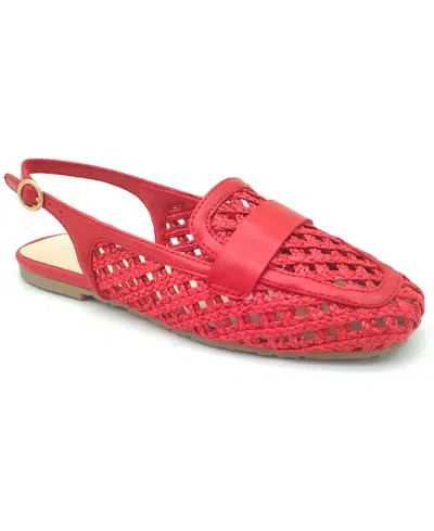Kenneth Cole Reaction Women's Enrica Slingback Loafers In Red