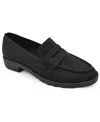 Kenneth Cole Reaction Women's Feobe Knit Slip On Loafers In Black