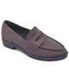 Kenneth Cole Reaction Women's Feobe Knit Slip On Loafers In Chocolate