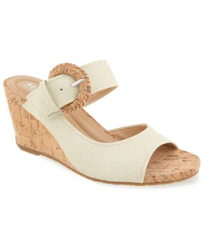 Kenneth Cole Reaction Women's Gibbs Wedge Sandals In Brown