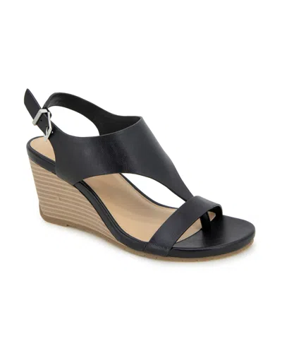 Kenneth Cole Reaction Women's Greatly Thong Sandals In Black