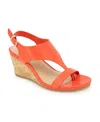 Kenneth Cole Reaction Women's Greatly Thong Sandals In Tomato