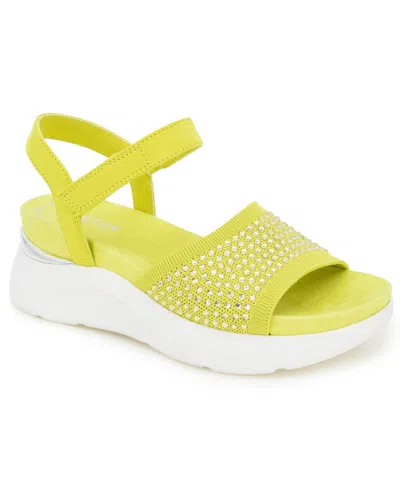 Kenneth Cole Reaction Women's Hera Sandals In Lime Zest Jewel