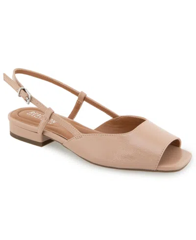 Kenneth Cole Reaction Women's Jensen Slingback Flat Sandals In Neutral