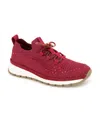 Kenneth Cole Reaction Women's Kacey Lace Up Sneakers In Brick Red