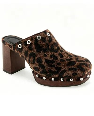 Kenneth Cole Reaction Women's Kalley Slip-on Mules In Animal Print