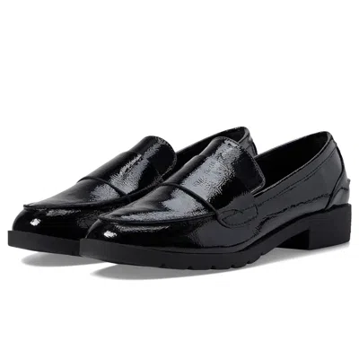Kenneth Cole Reaction Women's  Fern Loafers Black Patent Leather Shoes Hawk1742