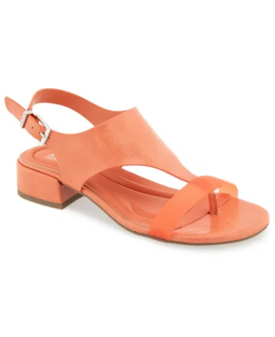 Kenneth Cole Reaction Women's Kure Block Heel Dress Sandals In Orange