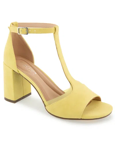 Kenneth Cole Reaction Women's Lady T-strap Dress Sandals In Green