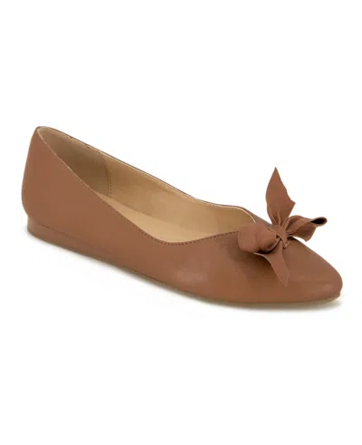 Kenneth Cole Reaction Women's Lily Bow Flats In Brown
