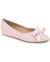 Kenneth Cole Reaction Women's Lily Bow Pumps In Pastel Pink Fabric