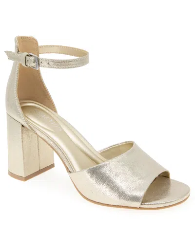 Kenneth Cole Reaction Women's Lottie Dress Sandals In Gold