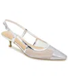 Kenneth Cole Reaction Women's Maggie Mesh Slingback Sandals In Silver Mesh