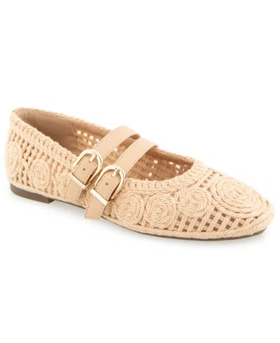 Kenneth Cole Reaction Women's Malibu Mary-jane Ballet Flats In Animal Print