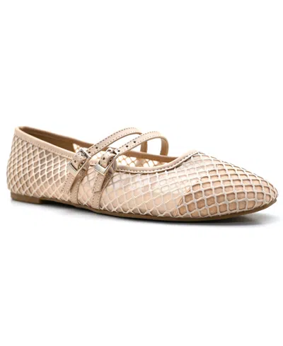 Kenneth Cole Reaction Women's Malibu Mary Jane Flats In Neutral