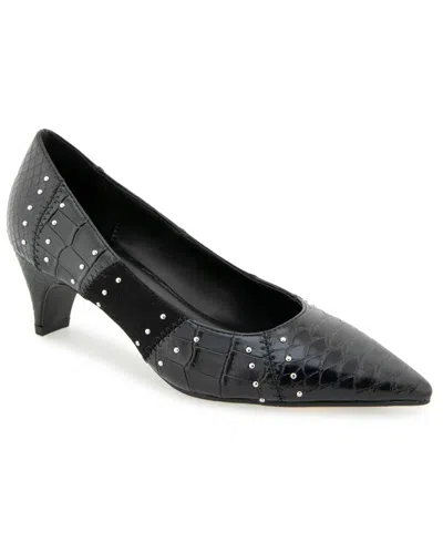 Kenneth Cole Reaction Women's Mandy Slip-on Pumps In Black Croco