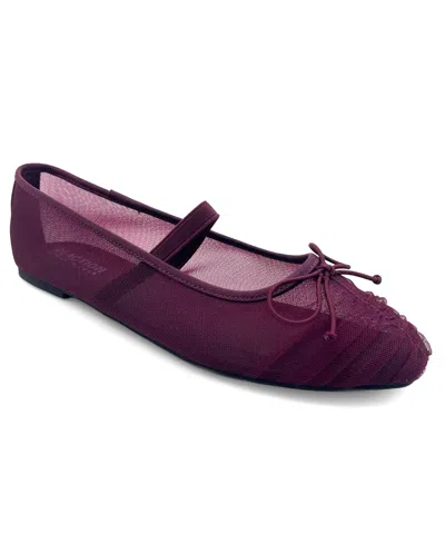 Kenneth Cole Reaction Women's Margie Mesh Mary Jane Ballet Flats In Andorra Mesh
