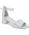 Kenneth Cole Reaction Women's Nori Block Heel Dress Sandals In Silver