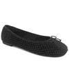 Kenneth Cole Reaction Palmer Mesh Womens Embellished Mesh Ballet Flats In Black Mesh