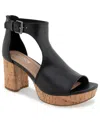 Kenneth Cole Reaction Women's Randee Platform Sandals In Black