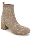 Kenneth Cole Reaction Women's Rida Stretch Jewel Dress Booties In Neutral
