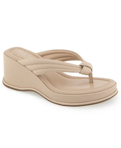 Kenneth Cole Reaction Women's Rixton Wedge Thong Sandals In Multi