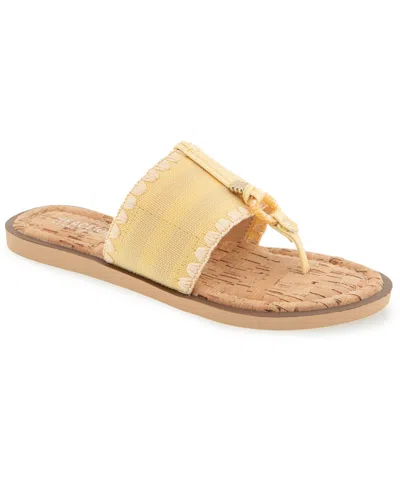 Kenneth Cole Reaction Women's Sabriya Slide Flat Sandals In Yellow