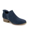 Kenneth Cole Reaction Women's Side Ez On Block Heel Booties In Navy