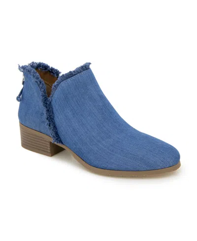 Kenneth Cole Reaction Women's Side Skip Shooties In Denim