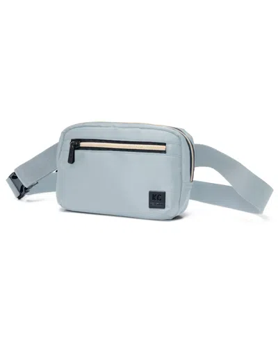 Kenneth Cole Reaction Women's Sophie Silky Nylon Belt Bag In Gray