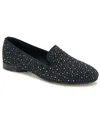 Kenneth Cole Reaction Unity Womens Rhinestone Manmade Ballet Flats In Black Knit And Polyurethane