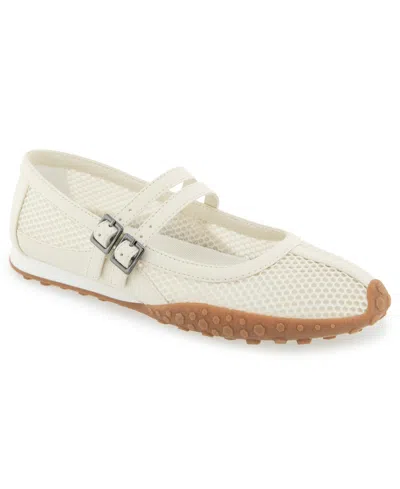 Kenneth Cole Reaction Women's Violeta Mary Jane Flats In White