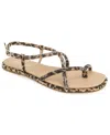 Kenneth Cole Reaction Women's Waltz Strappy Square Toe Flat Sandals