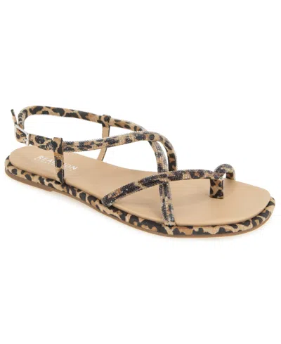 Kenneth Cole Reaction Women's Waltz Strappy Square Toe Flat Sandals