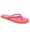 Kenneth Cole Reaction Women's Wynwood Crystal Strap Flat Sandals In Geranium