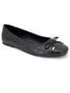 KENNETH COLE REACTION WOMENS FAUX LEATHER SLIP ON BALLET FLATS