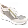 Kenneth Cole Reaction Womens Laceless Faux Leather Casual And Fashion Sneakers In Multi