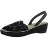 Kenneth Cole Reaction Womens Laser Cut Faux Suede Wedge Sandals In Multi