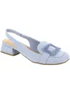 Kenneth Cole Reaction Womens Slingback Kitten Heel Loafer Heels In Blue