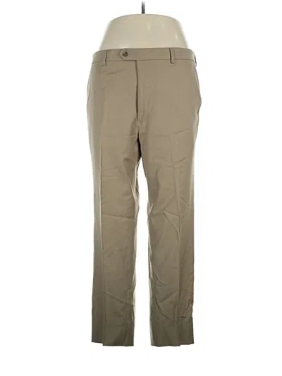 Pre-owned Kenneth Cole Reaction Wool Pants In Tan